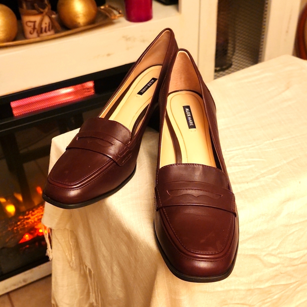 Alex Marie Block Heel Loafer